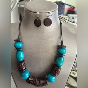 🎉5 For $25.. Boho chic necklace and earrings set